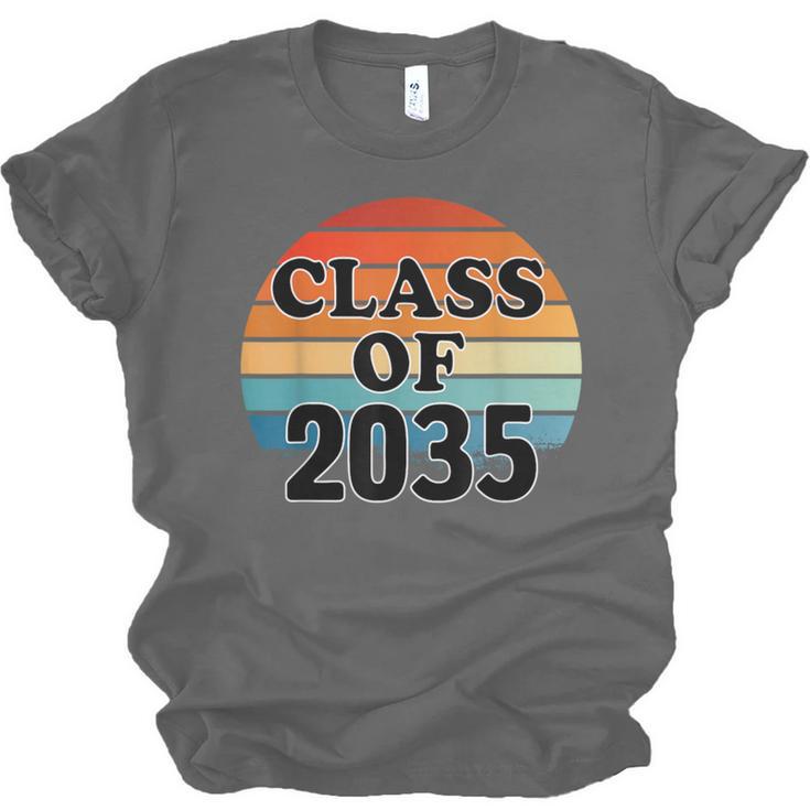 Class Of 2035 Senior Graduate Retro Graduation Unisex Jersey T-Shirt