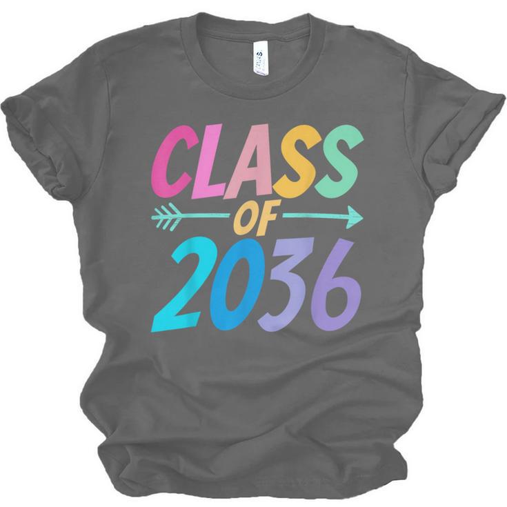 Class Of 2036 First Day Kindergarten Grow With Me Graduation Unisex Jersey T-Shirt