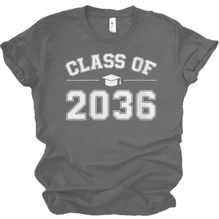 Class Of 2036 Grow With Me First Day Of School Graduation Unisex Jersey T-Shirt