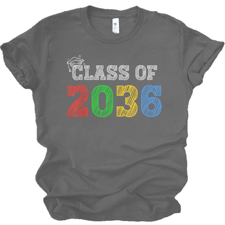 Class Of 2036 Grow With Me Graduation First Day Of School Unisex Jersey T-Shirt