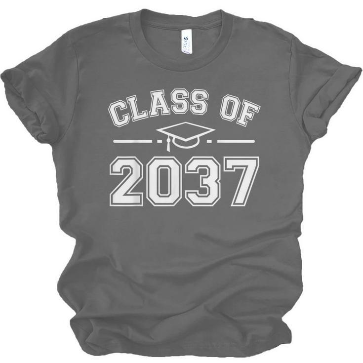 Class Of 2037 Grow With Me Graduation First Day Kindergarten Unisex Jersey T-Shirt