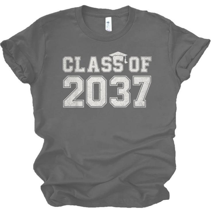 Class Of 2037 Kindergarten To Graduation First Day Of School Unisex Jersey T-Shirt