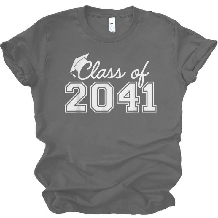 Class Of 2041 Grow With Me Graduation First Day Of School Unisex Jersey T-Shirt