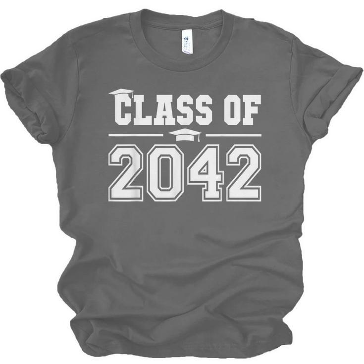 Class Of 2042 Grow With Me First Day Of School Graduation Unisex Jersey T-Shirt