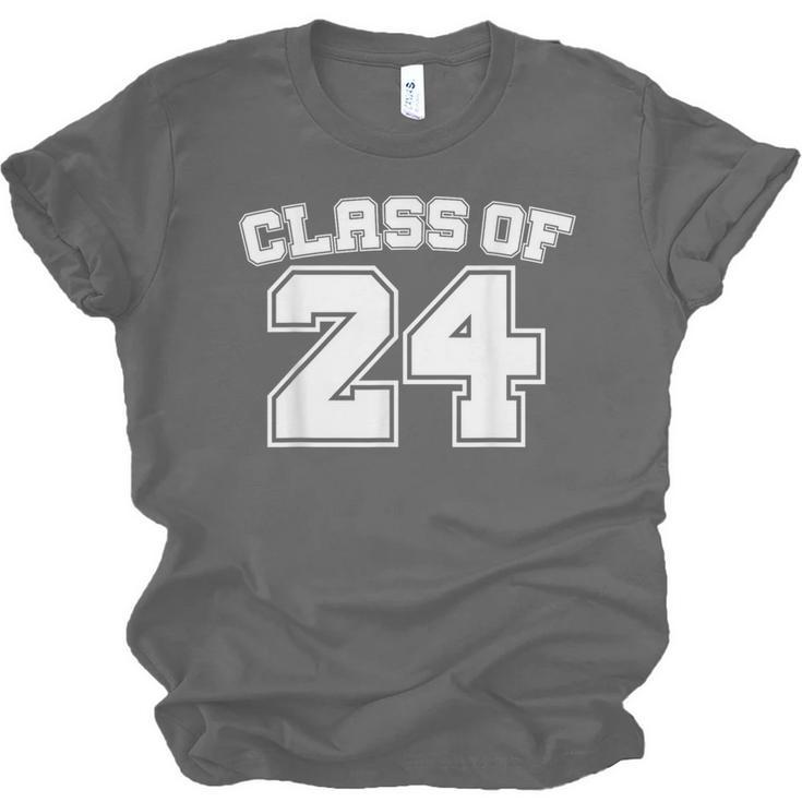 Class Of 24 2024 School Tee Shirt Graduation Class Party Unisex Jersey T-Shirt