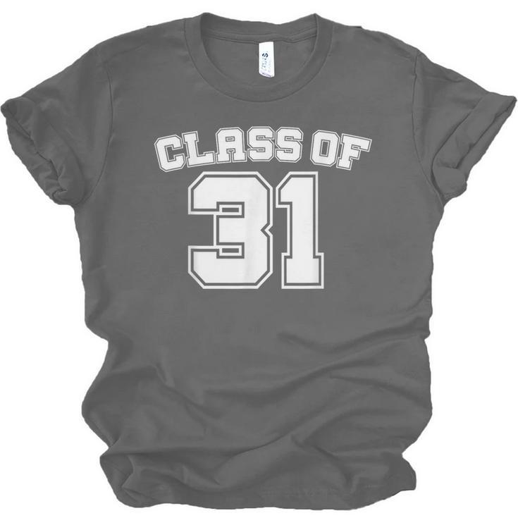 Class Of 31 2031 School Tee Shirt Graduation Class Party Unisex Jersey T-Shirt