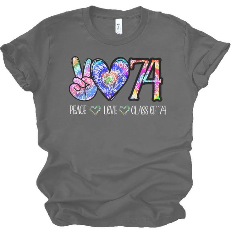 Class Of 74 1974 50th Class Reunion Tie Dye Graduation Items Unisex Jersey T-Shirt