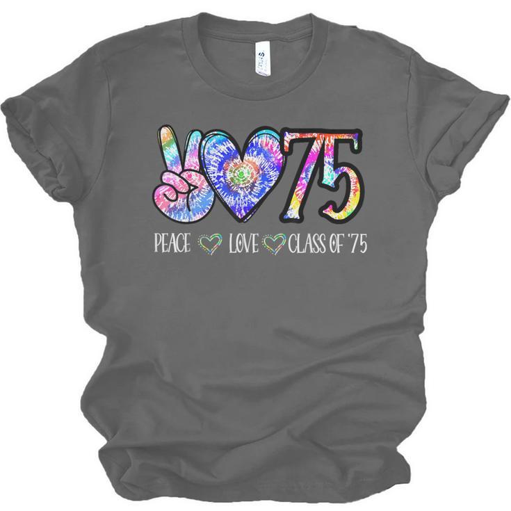 Class Of 75 1975 50th Class Reunion Tie Dye Graduation Items Unisex Jersey T-Shirt