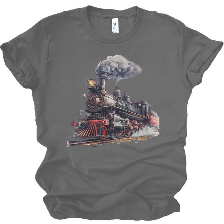 Classic Steam Train Enthusiasts Nostalgia For Train Lovers Unisex Jersey T-Shirt