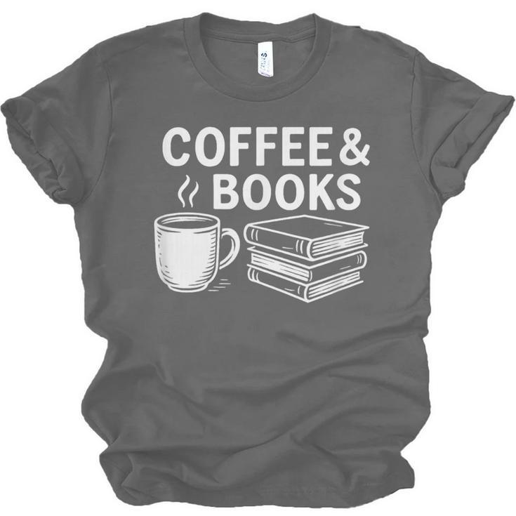 Coffee & Books Unisex Jersey T-Shirt Coffee & Books Unisex Jersey T-Shirt
