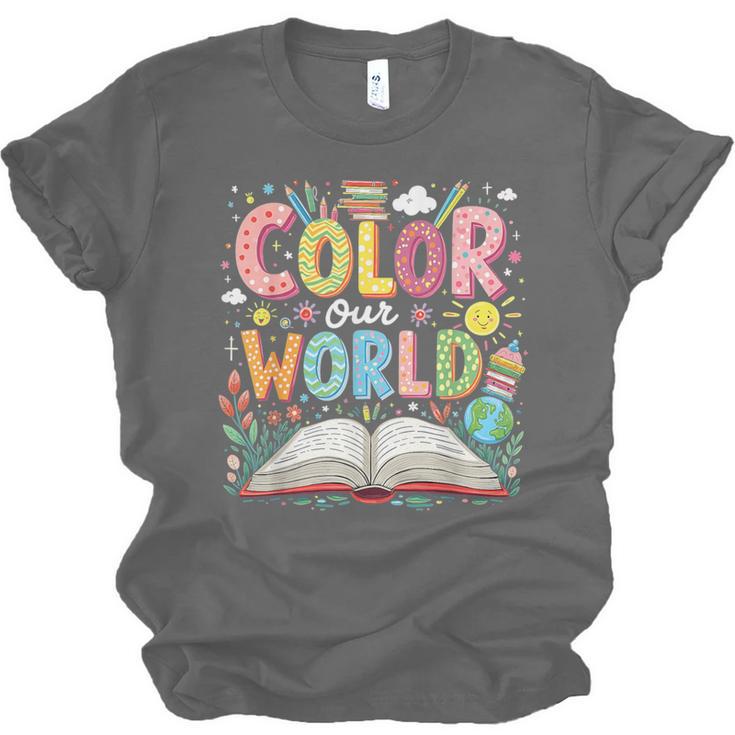 Color Our World Book Reading Program 2026 Summer Unisex Jersey T-Shirt