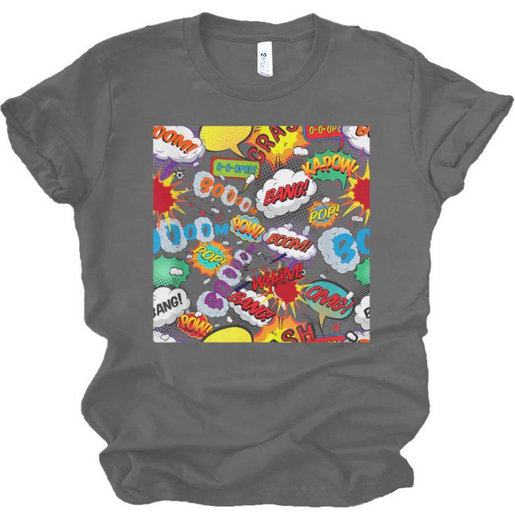 Comic Book Pop Art Modern Fun Unisex Jersey T-Shirt