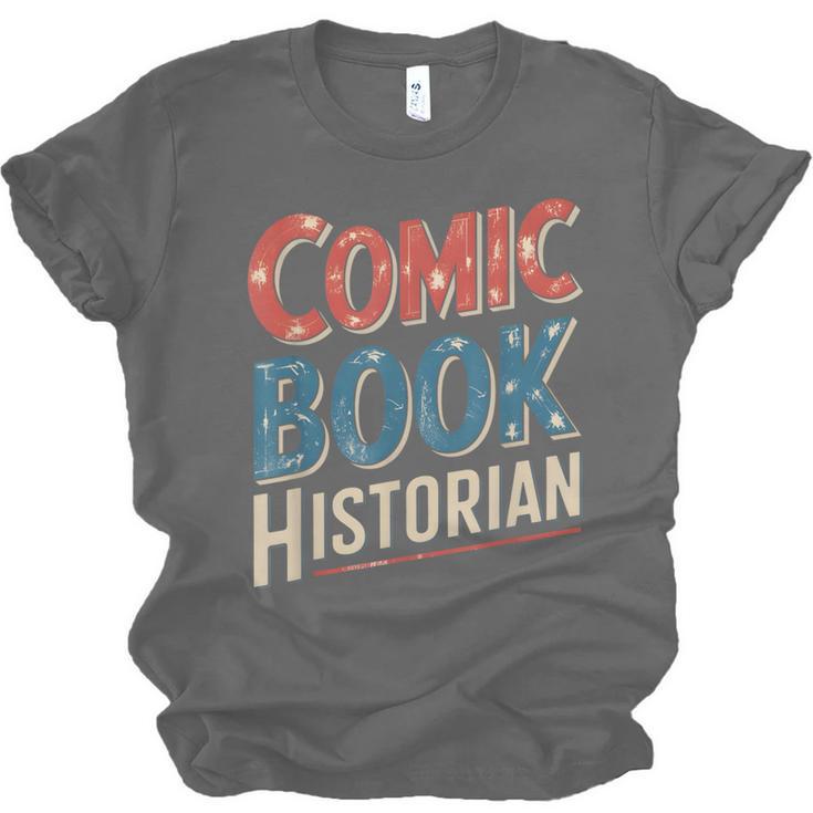 Comic Book Historian Vintage Comic Book Collector Unisex Jersey T-Shirt