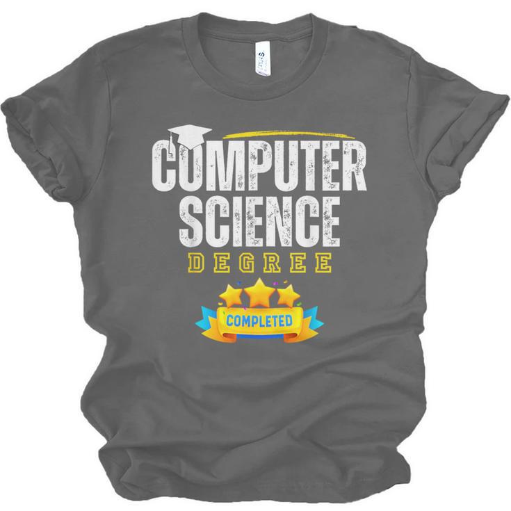 Computer Science Degree Graduation Senior Celebration Grad Unisex Jersey T-Shirt