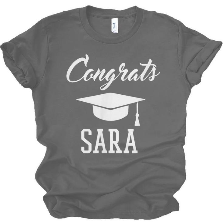 Congrats Sara College High School Graduation Unisex Jersey T-Shirt