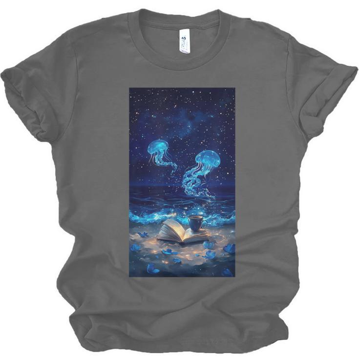 Cosmic Botanical Book Lover Reading Unisex Jersey T-Shirt Cosmic Botanical Book Lover Reading Unisex Jersey T-Shirt
