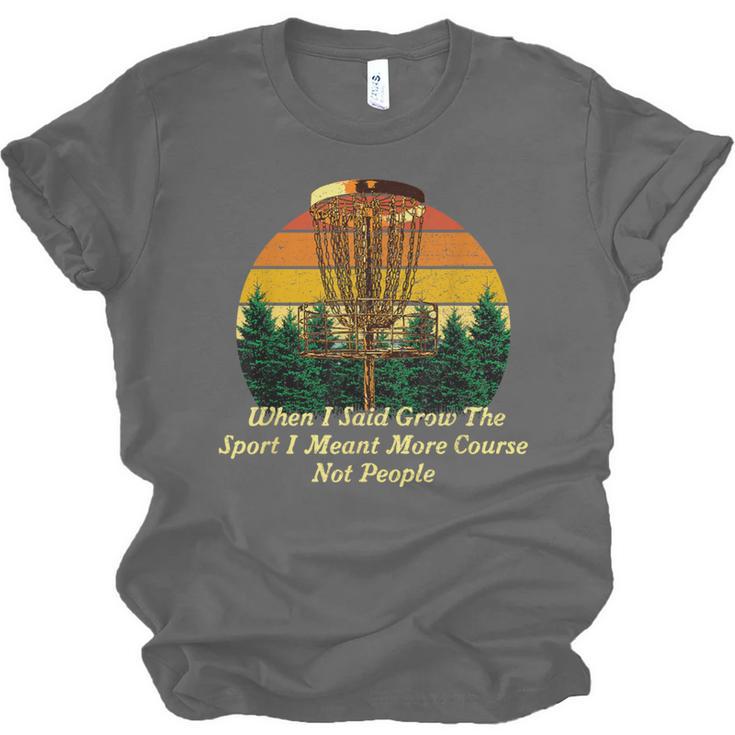 More Course Not People Disc Golf Introvert Golfer Antisocial Unisex Jersey T-Shirt