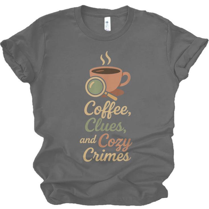 Cozy Crime Club Mystery Reader Bookish Sleuth Unisex Jersey T-Shirt Cozy Crime Club Mystery Reader Bookish Sleuth Unisex Jersey T-Shirt