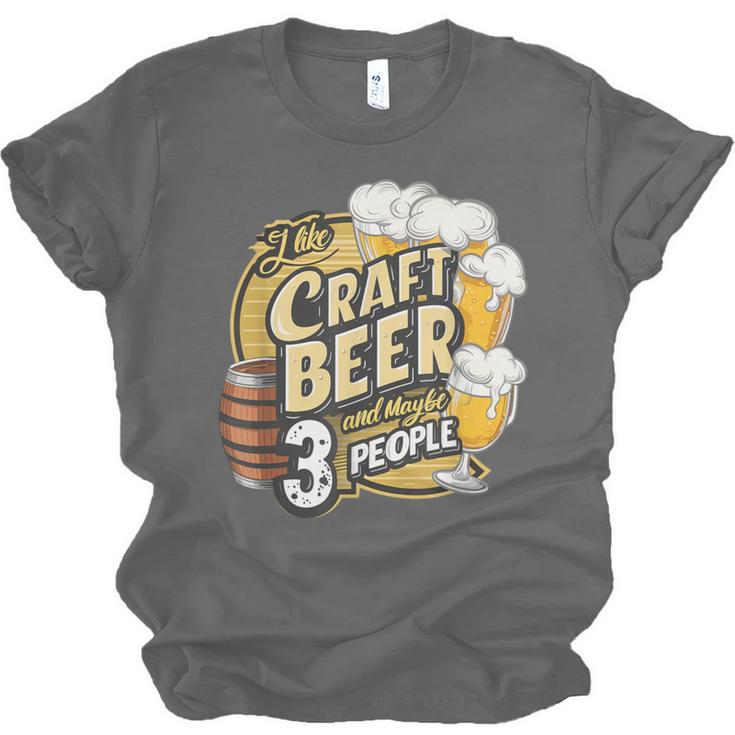 Craft Beer Lover Introverted & Hoppy Unisex Jersey T-Shirt