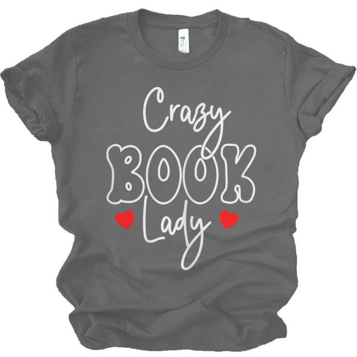 Crazy Book Lady Unisex Jersey T-Shirt Crazy Book Lady Unisex Jersey T-Shirt