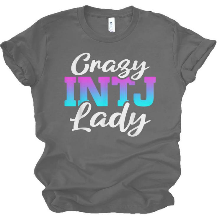 Crazy INTJ Lady Introvert Personality Unisex Jersey T-Shirt