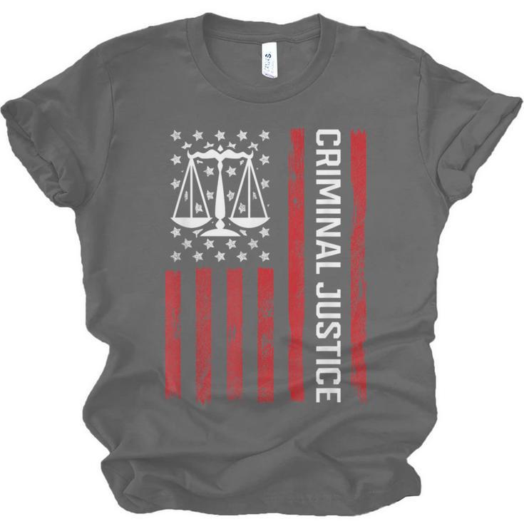 Criminal Justice Major College Student Graduate Graduation Unisex Jersey T-Shirt