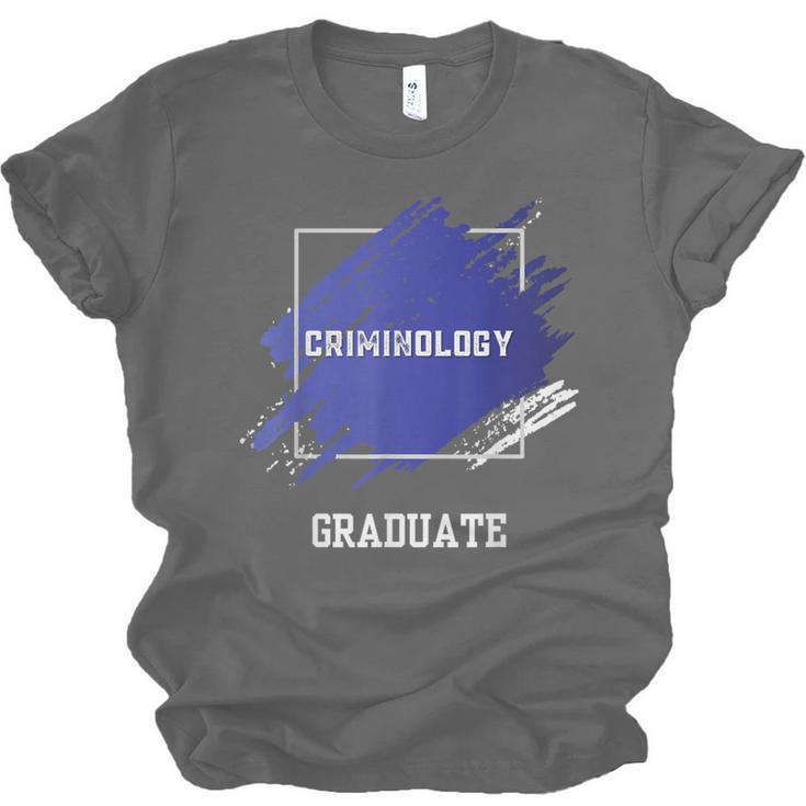 Criminology Graduation Graduated Degree University Student Unisex Jersey T-Shirt