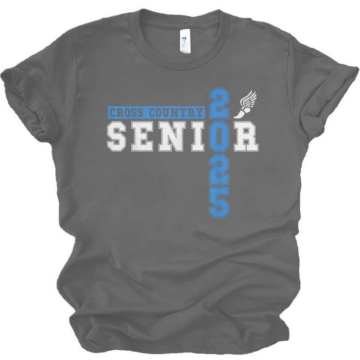 Cross Country Senior Night Senior 2025 Graduation Party 30 Unisex Jersey T-Shirt