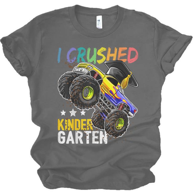 I Crushed Kindergarten Monster Truck Graduation Boys Small Unisex Jersey T-Shirt