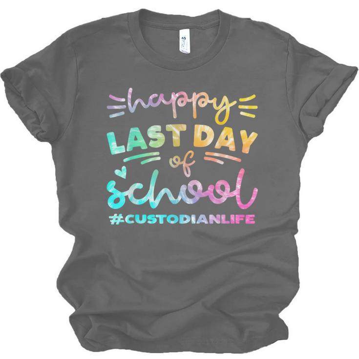Custodian Life Graduation Day Last Day Of School Tie Dye Unisex Jersey T-Shirt