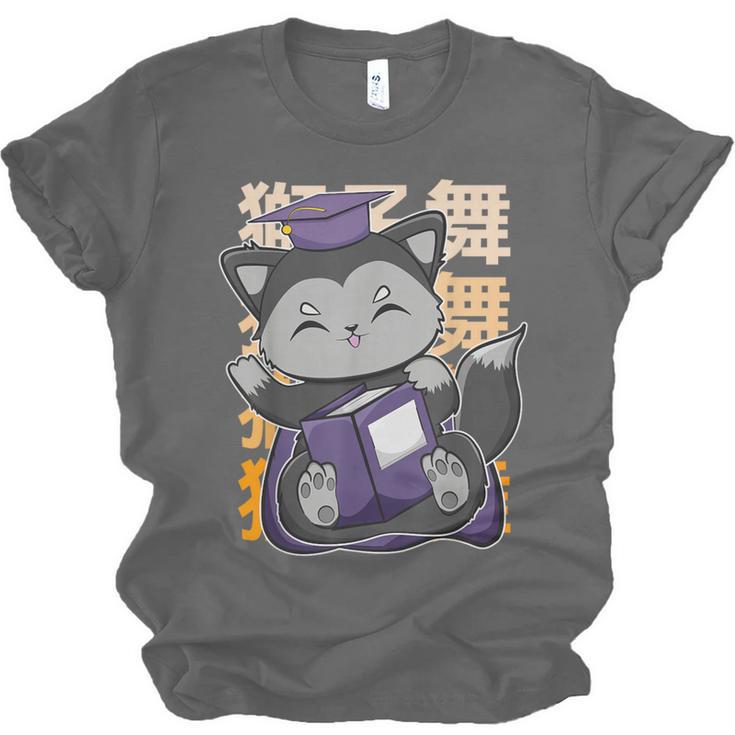 Cute Anime Fox Graduate Of A Class For Graduation Unisex Jersey T-Shirt