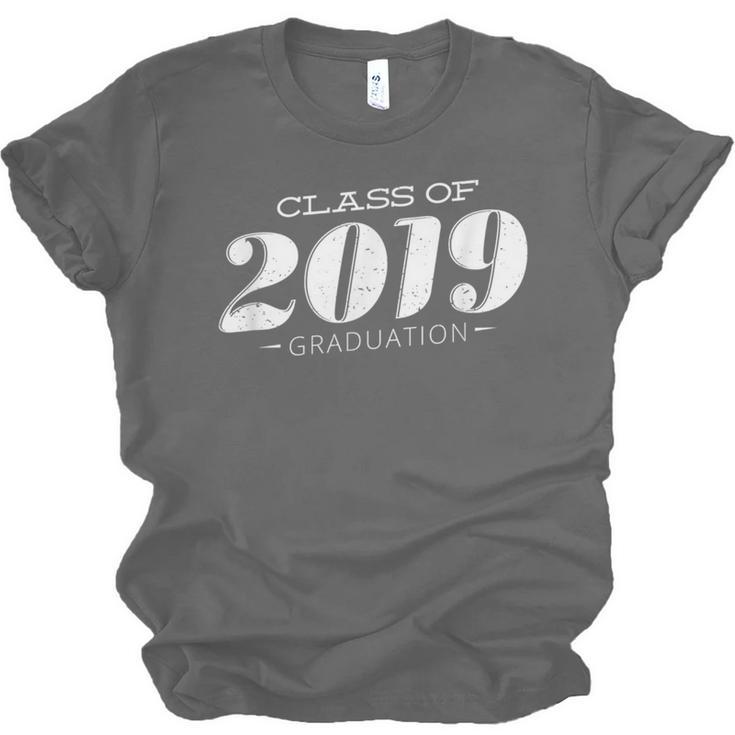 Cute Class Of 2019 Distressed Senior Graduation 2019 Unisex Jersey T-Shirt