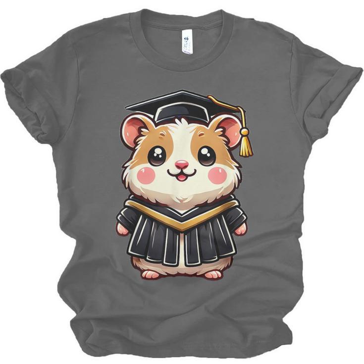 Cute Hamster Graduation Unisex Jersey T-Shirt
