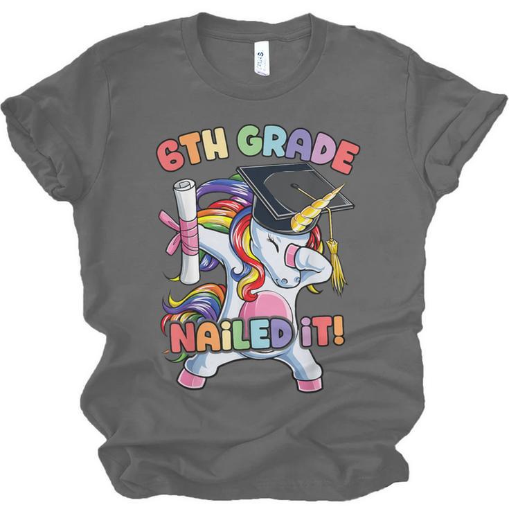 Dabbing 6th Grade Unicorn Graduation Class Of 2020 Nailed It Unisex Jersey T-Shirt