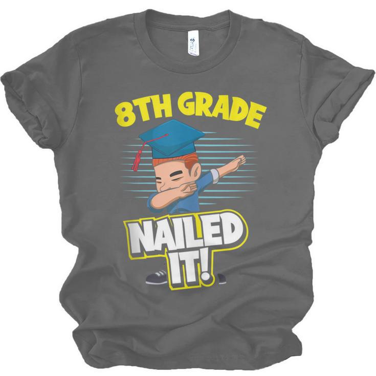 Dabbing Graduation Boy 8th Grade Class Of 2021 Unisex Jersey T-Shirt