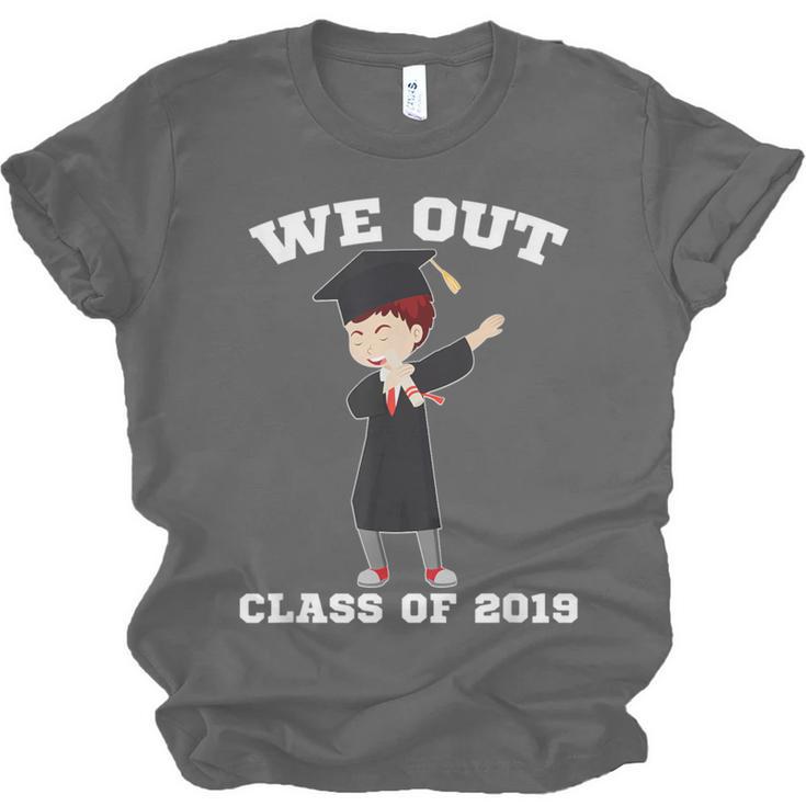 Dabbing Graduation Boy Class Of 2019 We Out Unisex Jersey T-Shirt