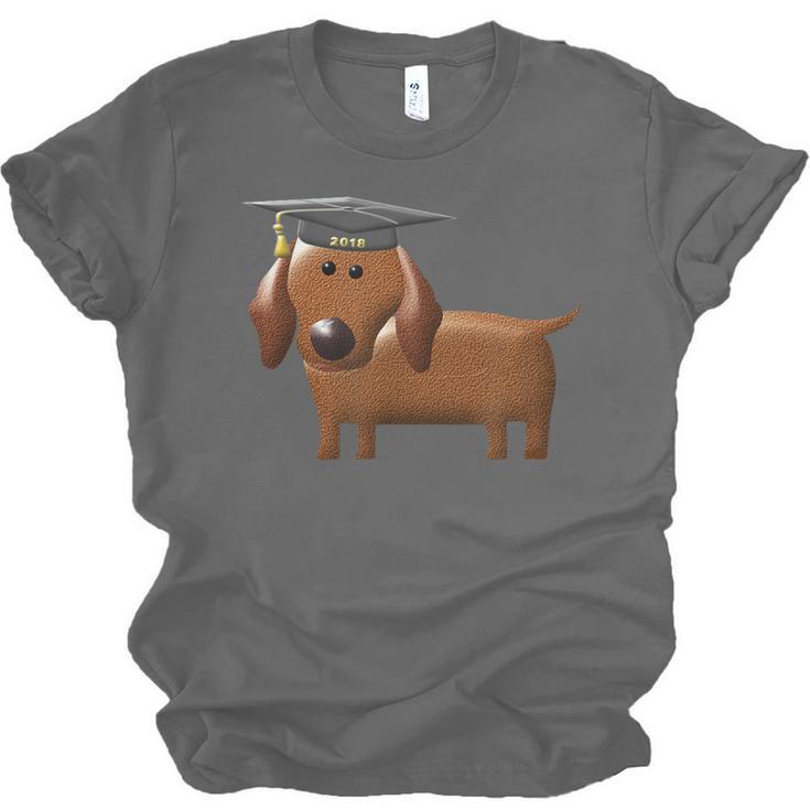 Dachshund Graduation 2018 Dog Graduation Shirt For Men Women Kids Unisex Jersey T-Shirt