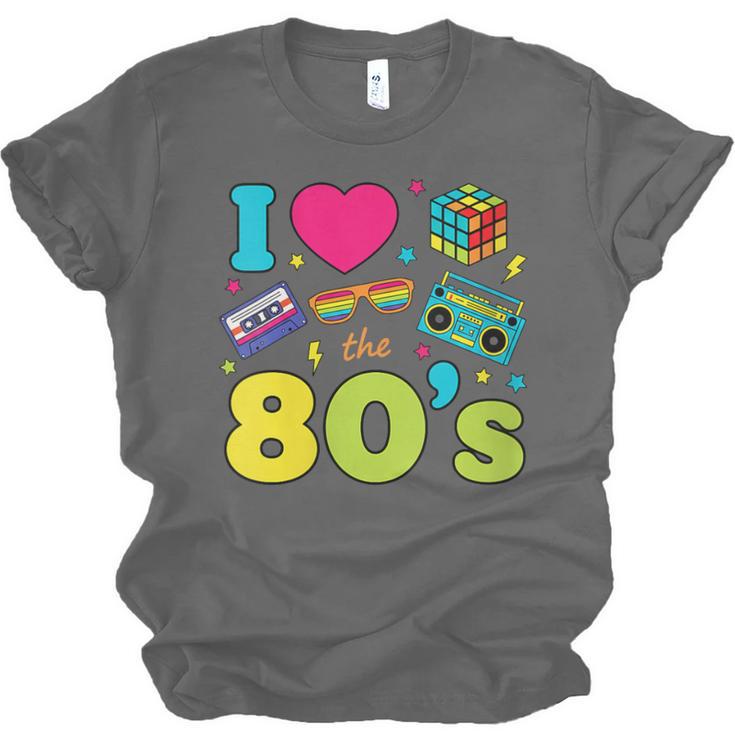 Dad I Love The 80's Retro 80s Nostalgia For Dad Unisex Jersey T-Shirt