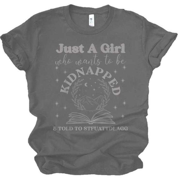 Dark Romance Merch Kidnapped STFUATTDLAGG Smutt Book Lover Unisex Jersey T-Shirt Dark Romance Merch Kidnapped STFUATTDLAGG Smutt Book Lover Unisex Jersey T-Shirt