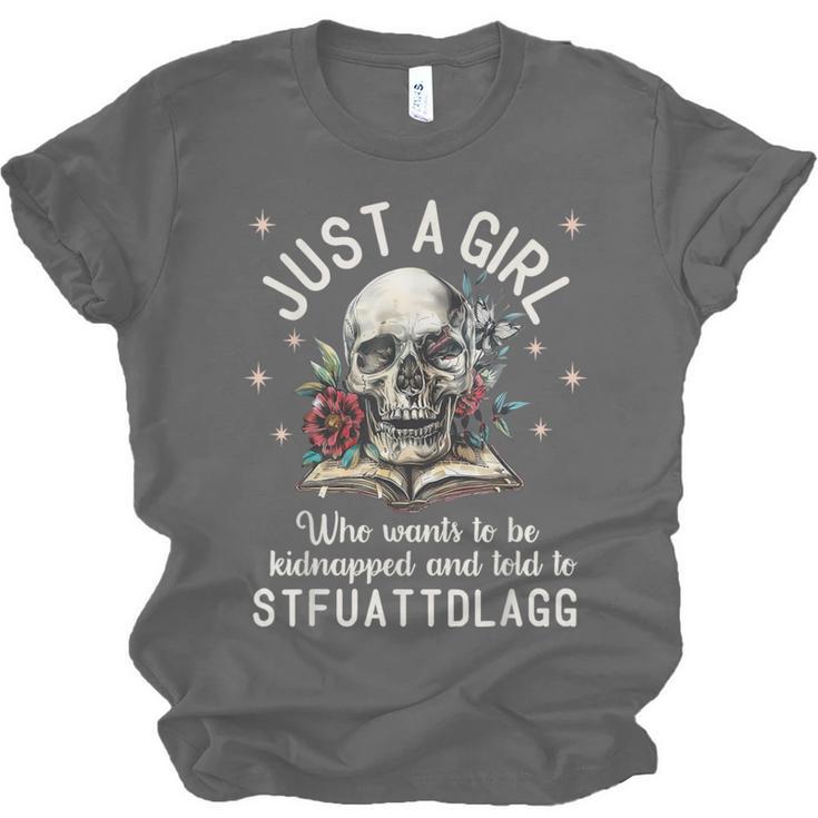 Dark Romance Smutt Book Merch STFUATTDLAGG Good Girl Trigger Unisex Jersey T-Shirt
