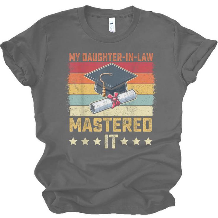 My Daughter In Law Mastered It Master's Graduation Vintage Unisex Jersey T-Shirt