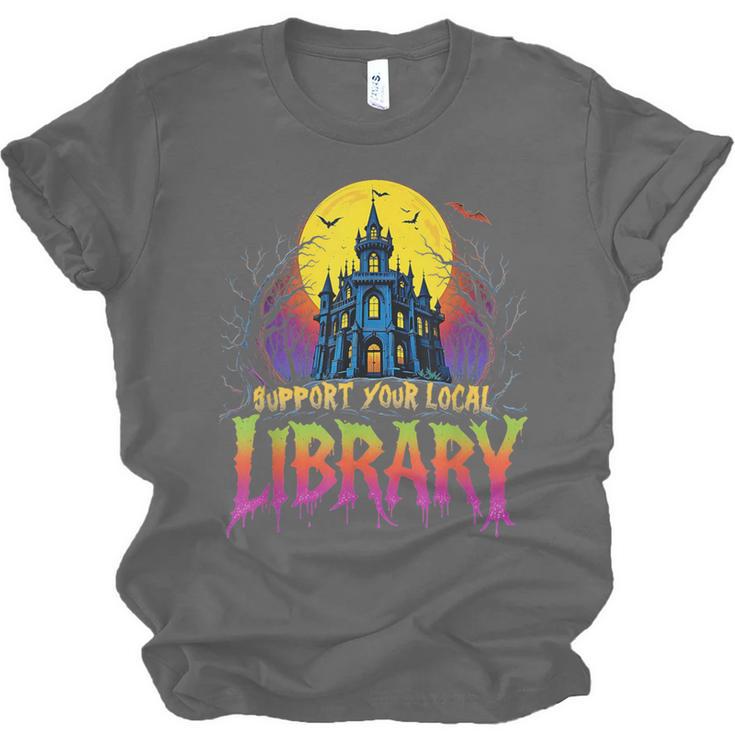 Death Gothic Support Your Local Library Lovers Book Unisex Jersey T-Shirt Death Gothic Support Your Local Library Lovers Book Unisex Jersey T-Shirt