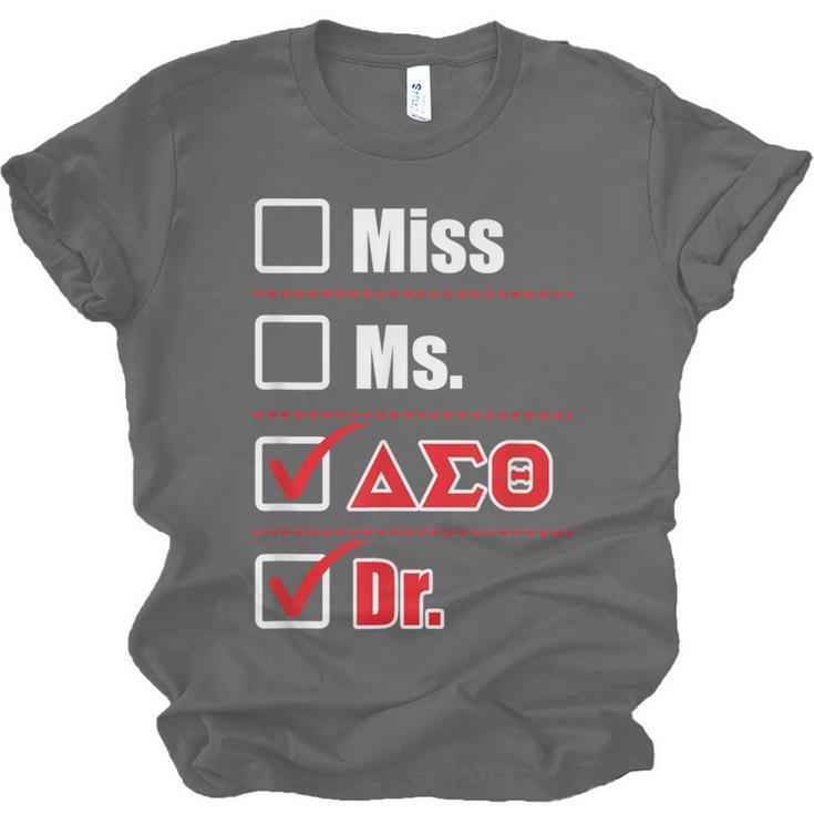 Delta Sigma Theta Sorority Delta Doctor Graduation Unisex Jersey T-Shirt