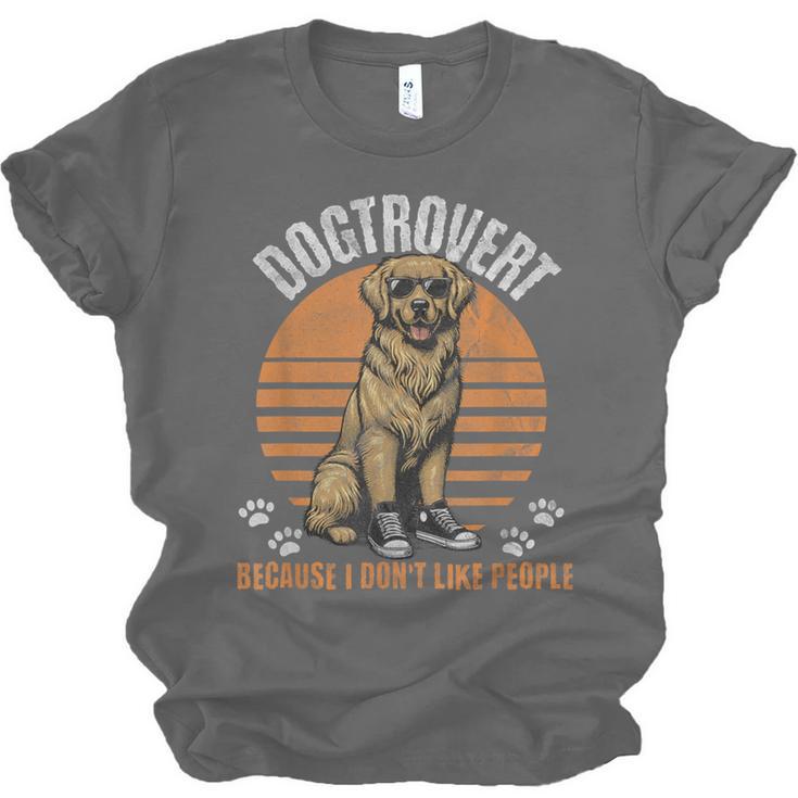 Dogtrovert Definition For Introvert Dog Lovers Unisex Jersey T-Shirt