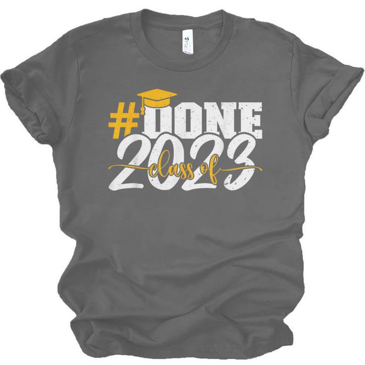 Done Class Of 2023 Graduation For Her Him Grad Seniors 2023 Unisex Jersey T-Shirt
