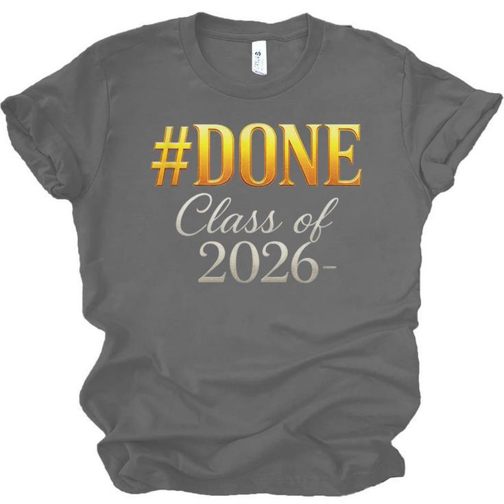 Done Class Of 2026 Graduation Unisex Jersey T-Shirt