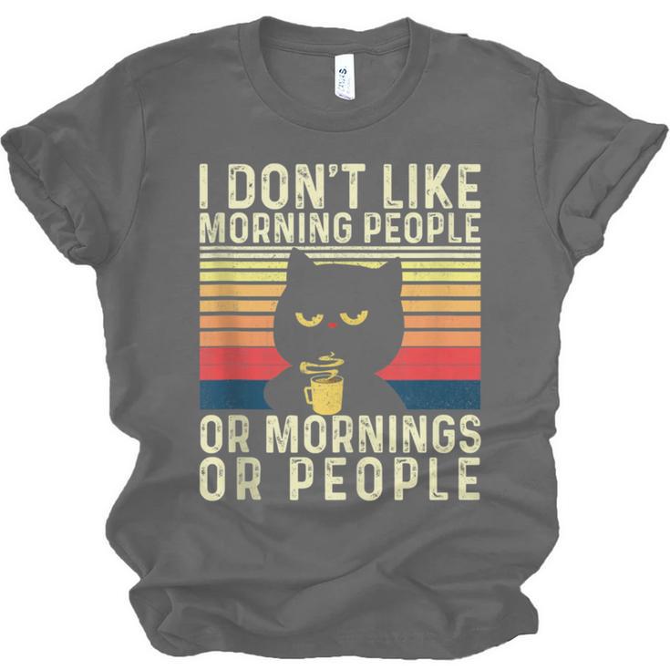 I Don't Like Morning People Introvert Introverted Antisocial Unisex Jersey T-Shirt
