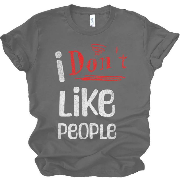 I Don't Like People Introvert Small Unisex Jersey T-Shirt I Don't Like People Introvert Small Unisex Jersey T-Shirt