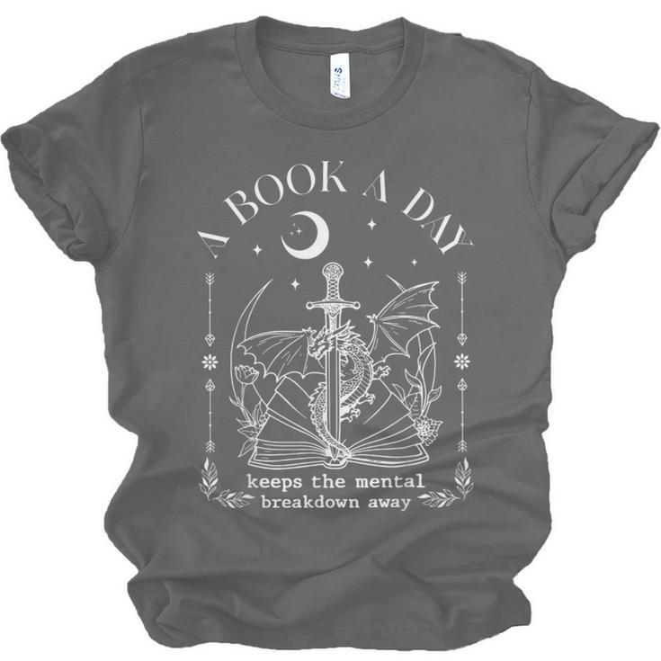 Dragon A Book A Day Keeps The Mental Breakdown Away Unisex Jersey T-Shirt