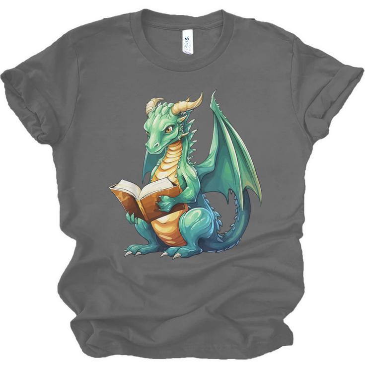 Dragon With Book Unisex Jersey T-Shirt